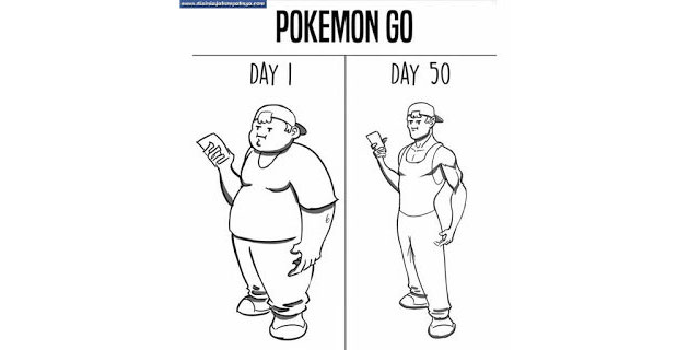 Gambar Foto Bugar Karena Main 'Pokemon Go'