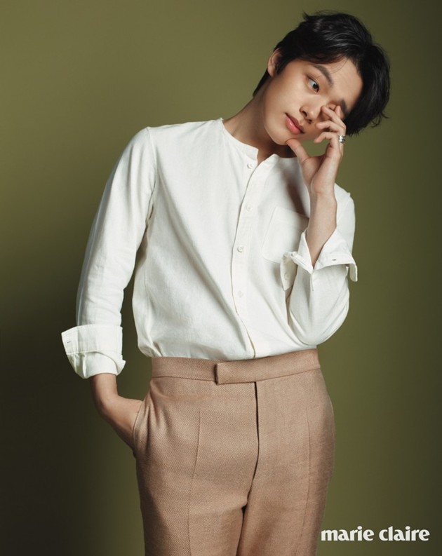 Gambar Foto Yeo Jin Goo di Majalah Marie Claire Edisi April 2016
