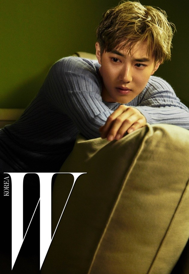 Gambar Foto Suho EXO di Majalah W Edisi Juli 2016