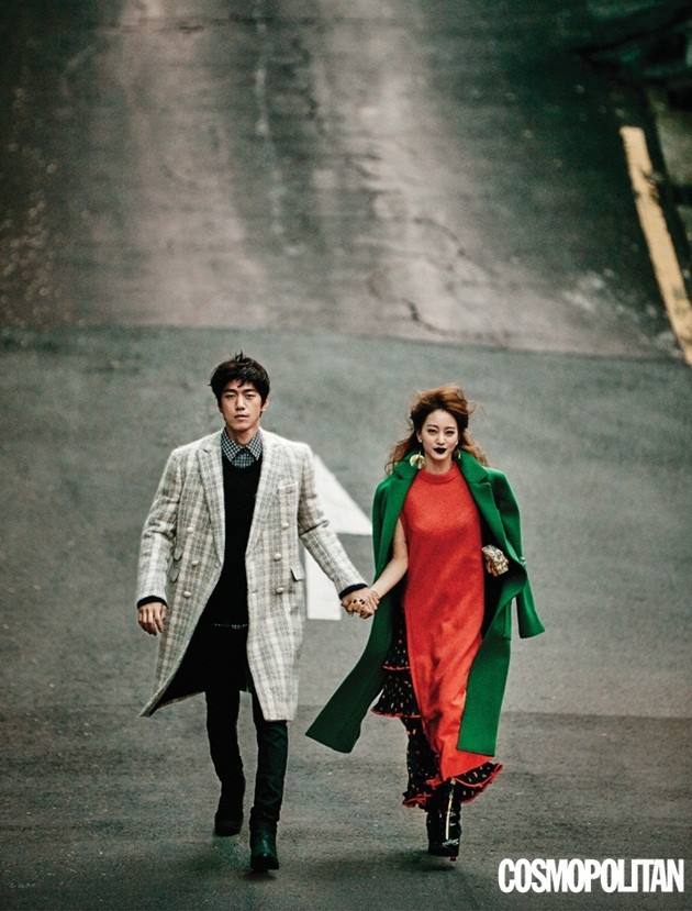 Gambar Foto Sung Joon dan Han Ye Seul di Majalah Cosmopolitan Edisi Januari 2016