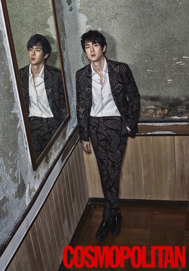 Gambar Foto Yoo Yeon Seok di Majalah Cosmopolitan Edisi Januari 2016