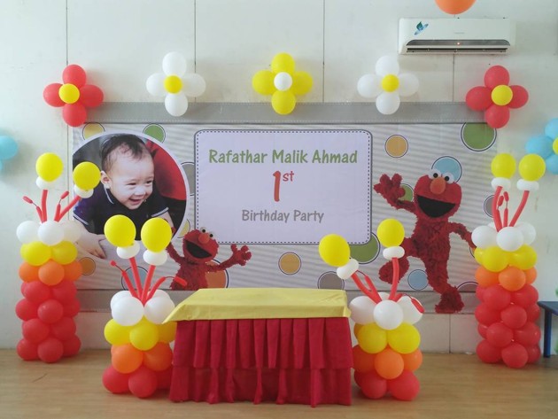 Gambar Foto Suasana Pesta Ulang Tahun ke-1 Rafathar
