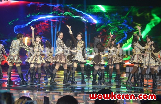 Gambar Foto JKT48 Meriahkan 'Malam Puncak HUT 26 SCTV'