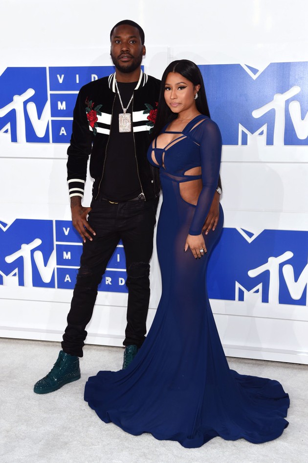 Gambar Foto Meek Mill dan Nicki Minaj di Red Carpet MTV Video Music Awards 2016