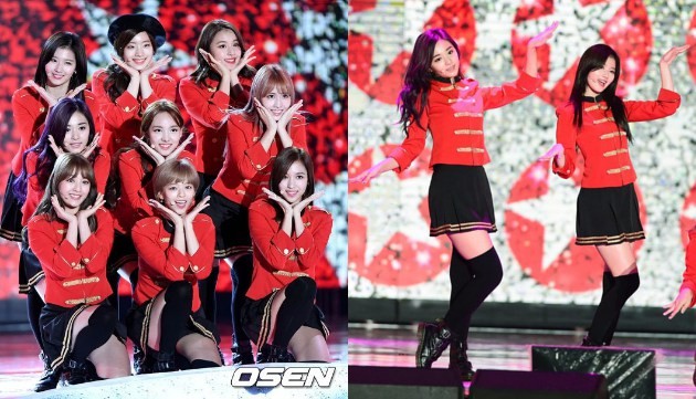 Gambar Foto Penampilan Twice di APAN Star Awards 2016