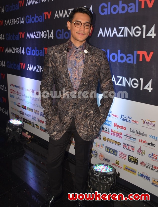 Gambar Foto Afgan Hadiri HUT Global TV 'Amazing 14'