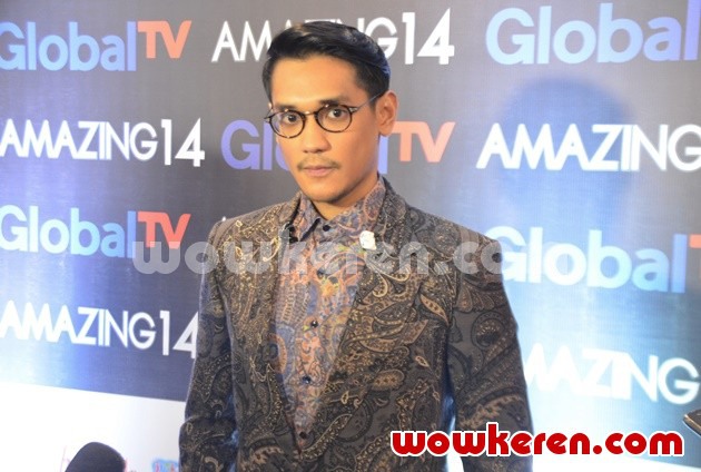 Gambar Foto Afgan Hadiri HUT Global TV 'Amazing 14'
