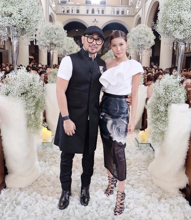 Gambar Foto Caren Delano dan Patricia Gunawan di Pernikahan Sandra Dewi dan Harvey Moeis