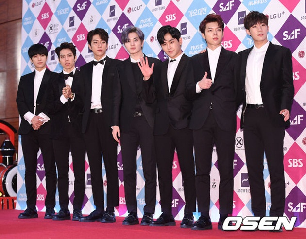 Gambar Foto Infinite di Red Carpet SBS Gayo Daejun 2016