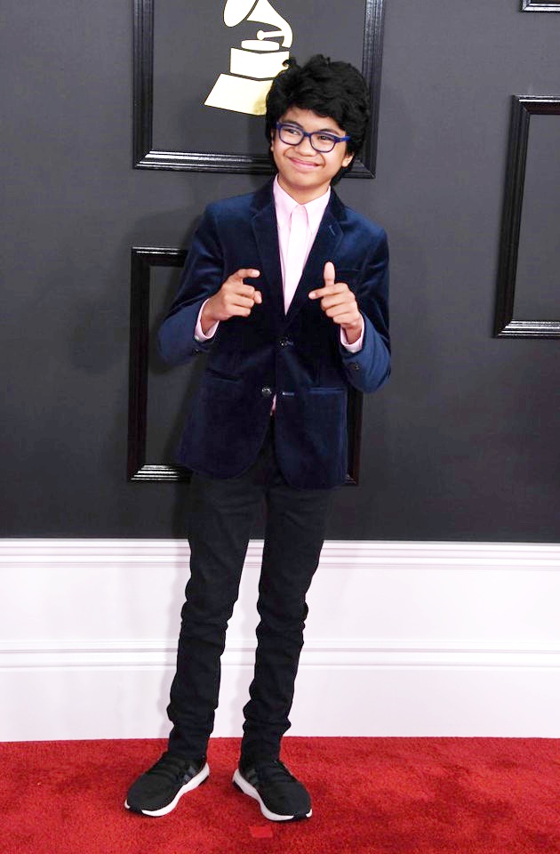 Gambar Foto Joey Alexander di Red Carpet Grammy Awards 2017