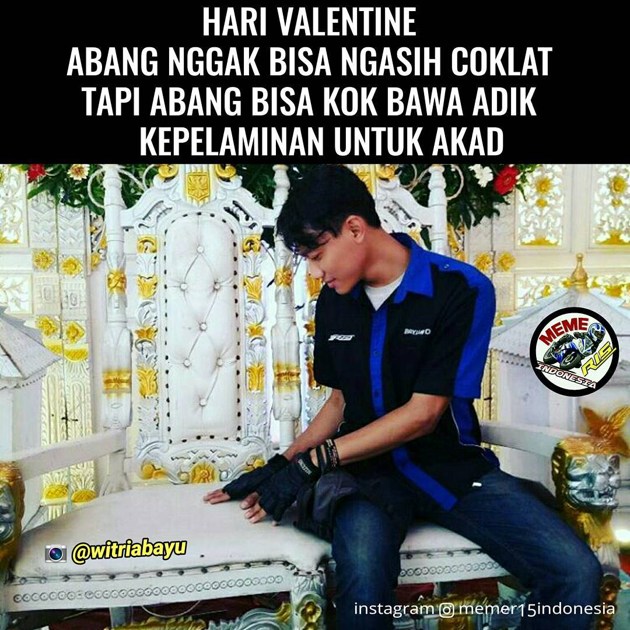 Gambar Foto Nggak Bisa Kasih Coklat, Bisanya Ajak ke Pelaminan. So Sweet!