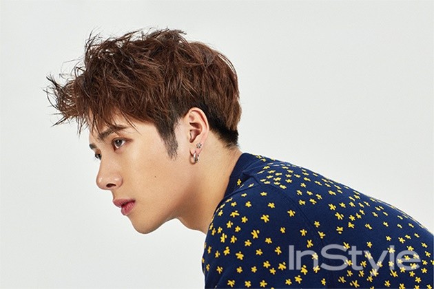 Gambar Foto Jackson GOT7 di Majalah InStyle Edisi Februari 2017