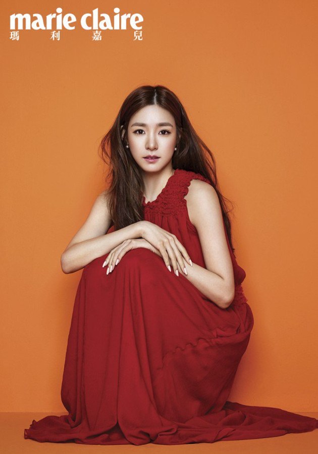 Gambar Foto Tiffany Girls' Generation di Majalah Marie Claire Edisi Maret 2017