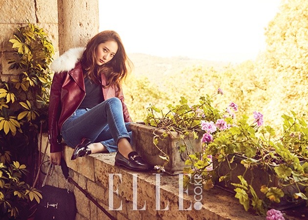 Gambar Foto Krystal f(x) di Majalah Elle Edisi Oktober 2016