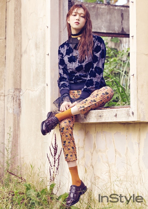 Gambar Foto Lee Sung Kyung di Majalah InStyle Edisi Oktober 2016