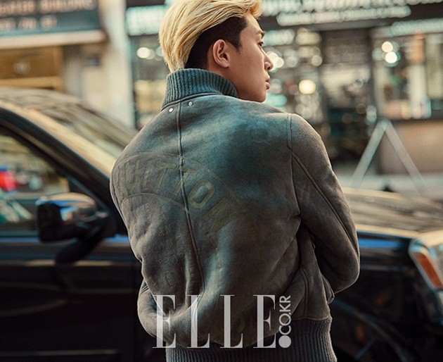Gambar Foto Park Seo Joon di Majalah Elle Edisi Oktober 2016