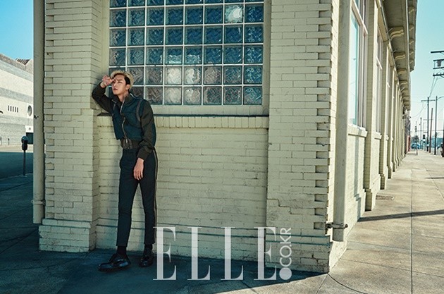 Gambar Foto Park Seo Joon di Majalah Elle Edisi Oktober 2016