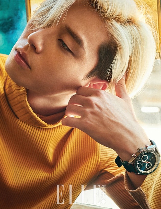 Gambar Foto Park Seo Joon di Majalah Elle Edisi Oktober 2016