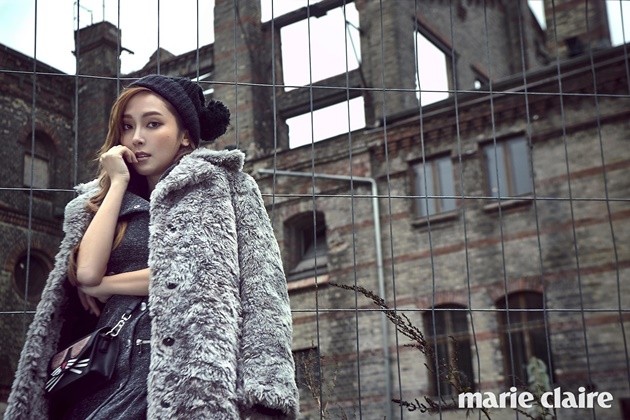 Gambar Foto Jessica di Majalah Marie Claire Edisi Desember 2016