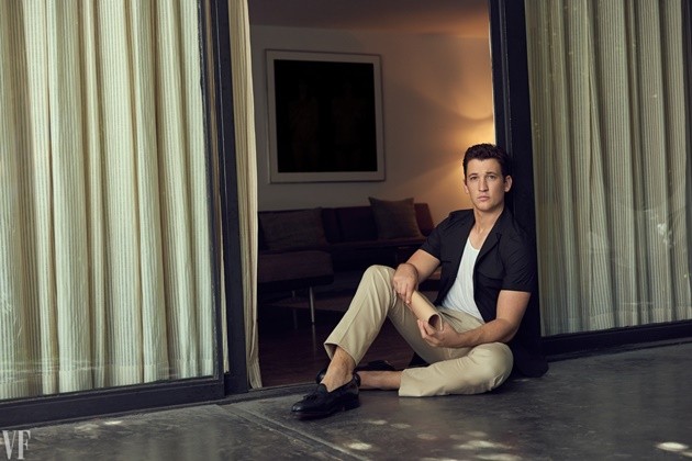 Gambar Foto Miles Teller di Majalah Vanity Fair Edisi Desember 2016