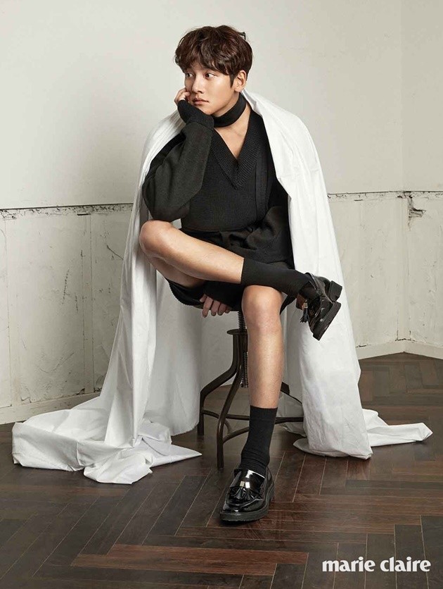 Gambar Foto Ji Chang Wook di Majalah Marie Claire Edisi Februari 2017