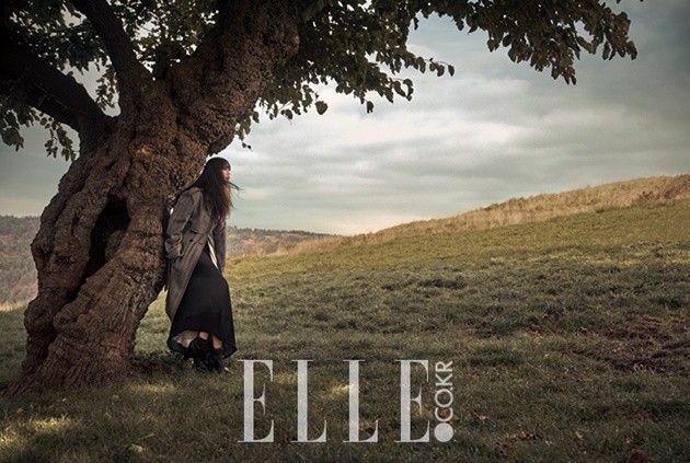 Gambar Foto Lee Na Young di Majalah Elle Edisi Desember 2016