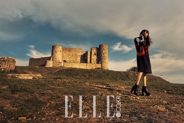Gambar Foto Lee Na Young di Majalah Elle Edisi Desember 2016