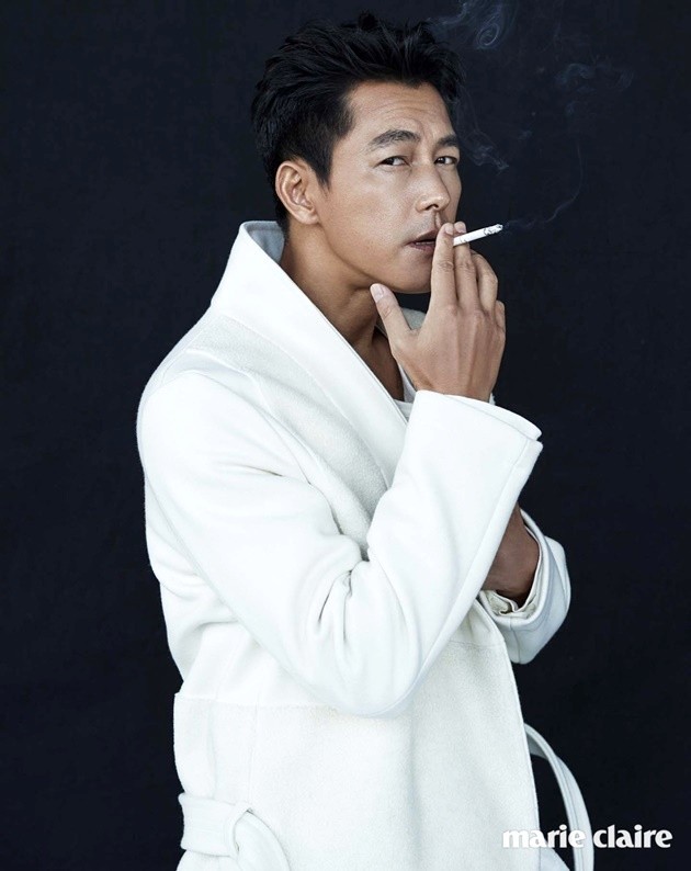 Gambar Foto Jung Woo Sung di Majalah Marie Claire Edisi Oktober 2016