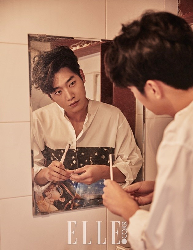 Gambar Foto Seo Kang Joon 5urprise di Majalah Elle Edisi November 2016