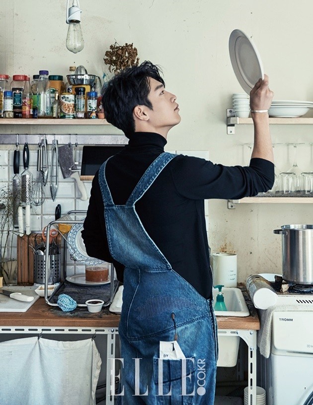 Gambar Foto Seo Kang Joon 5urprise di Majalah Elle Edisi November 2016