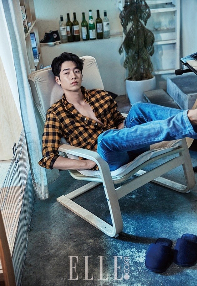 Gambar Foto Seo Kang Joon 5urprise di Majalah Elle Edisi November 2016