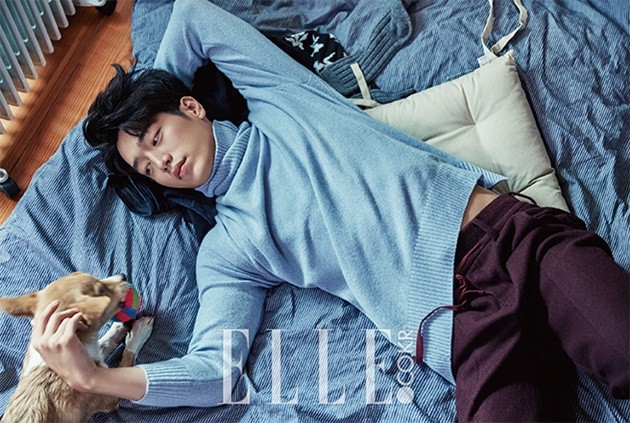 Gambar Foto Seo Kang Joon 5urprise di Majalah Elle Edisi November 2016