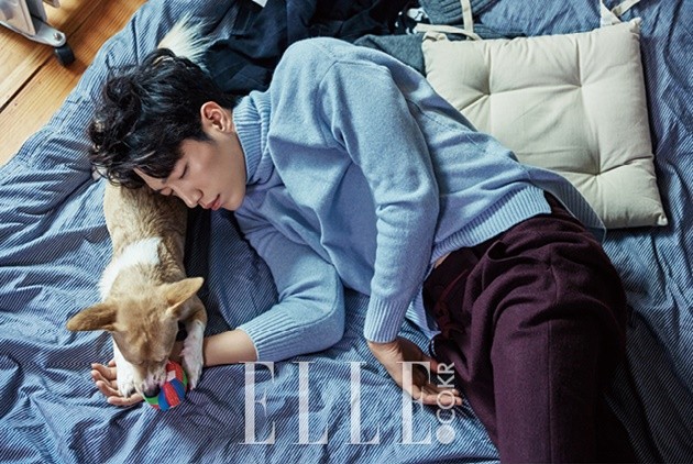 Gambar Foto Seo Kang Joon 5urprise di Majalah Elle Edisi November 2016