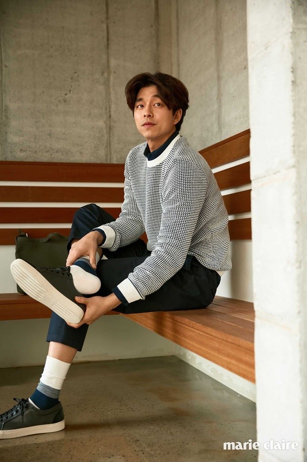Gambar Foto Gong Yoo di Majalah Marie Claire Edisi April 2017