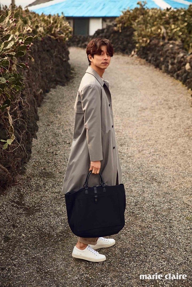 Gambar Foto Gong Yoo di Majalah Marie Claire Edisi April 2017