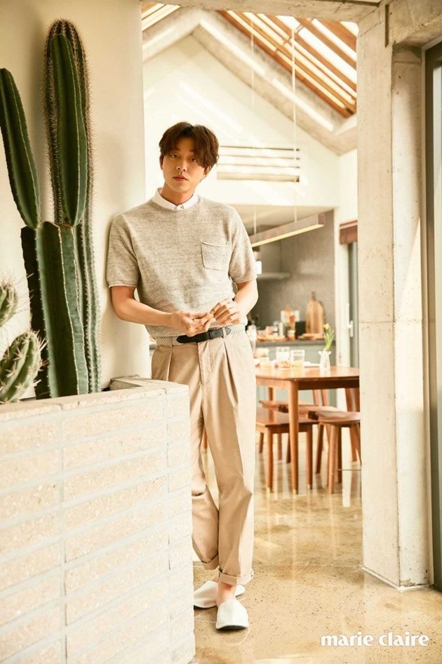Gambar Foto Gong Yoo di Majalah Marie Claire Edisi April 2017