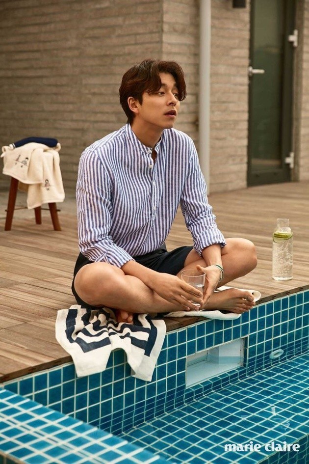 Gambar Foto Gong Yoo di Majalah Marie Claire Edisi April 2017