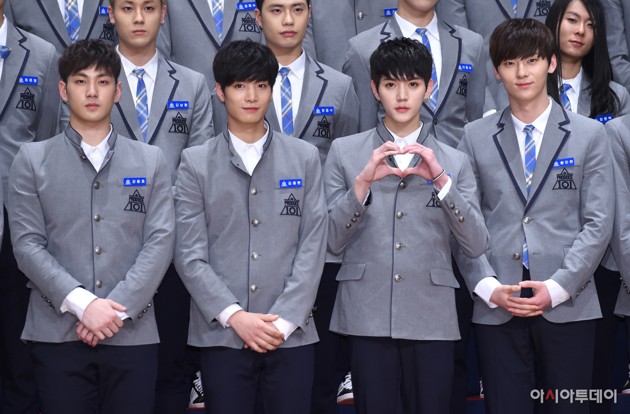 Gambar Foto Baekho, JR, Ren dan Minhyun NU'EST Kembali jadi Trainee di 'Produce 101 Season 2'