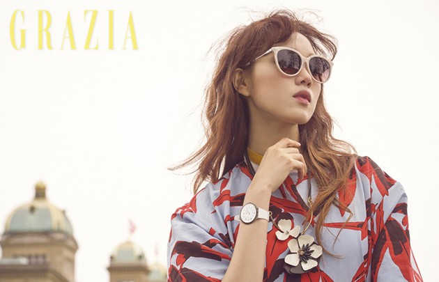 Gambar Foto Lee Sung Kyung di Majalah Grazia Edisi April 2017