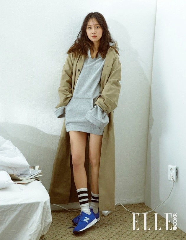 Gambar Foto Gong Hyo Jin di Majalah Elle Edisi April 2017