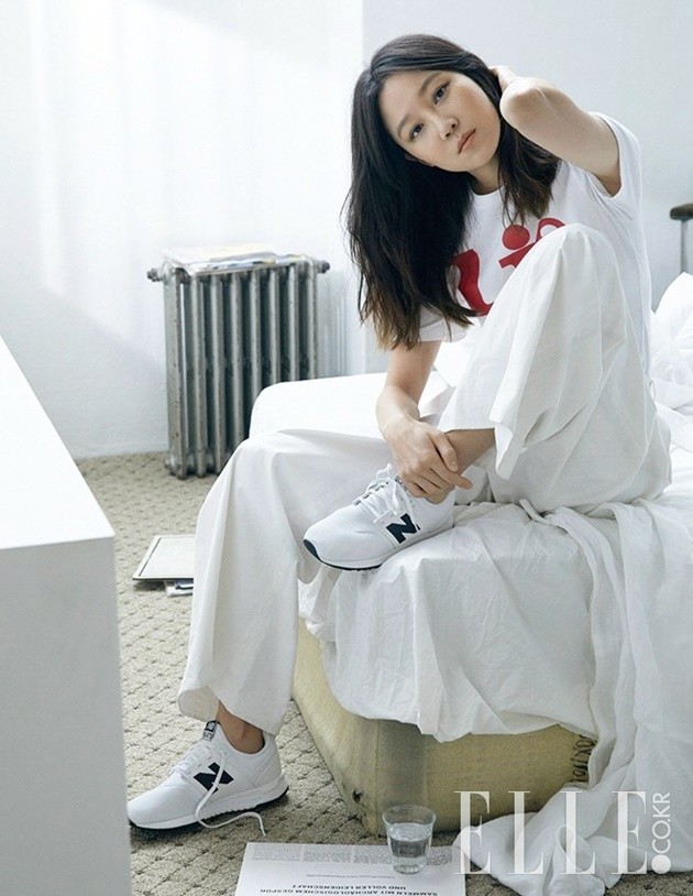 Gambar Foto Gong Hyo Jin di Majalah Elle Edisi April 2017