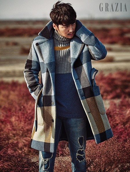 Gambar Foto Byun Yo Han di Majalah Grazia Edisi Desember 2016