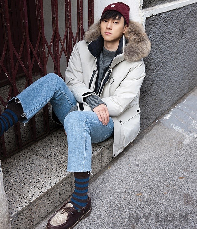 Gambar Foto Go Kyung Pyo di Majalah Nylon Edisi Januari 2017