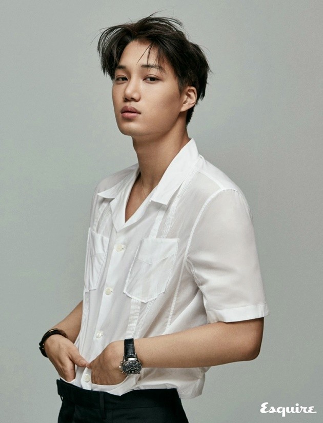 Gambar Foto Kai EXO-K di Majalah Esquire Edisi Februari 2017