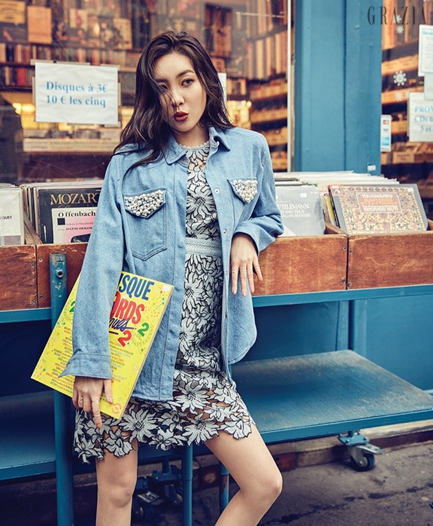 Gambar Foto Sunmi di Majalah Grazia Edisi Maret 2017