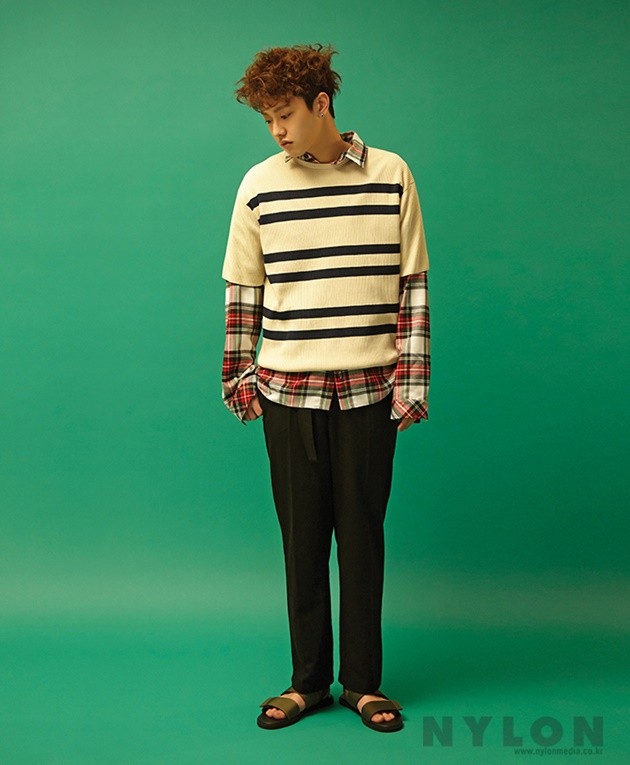 Gambar Foto Shin Won Ho di Majalah Nylon Edisi Maret 2017