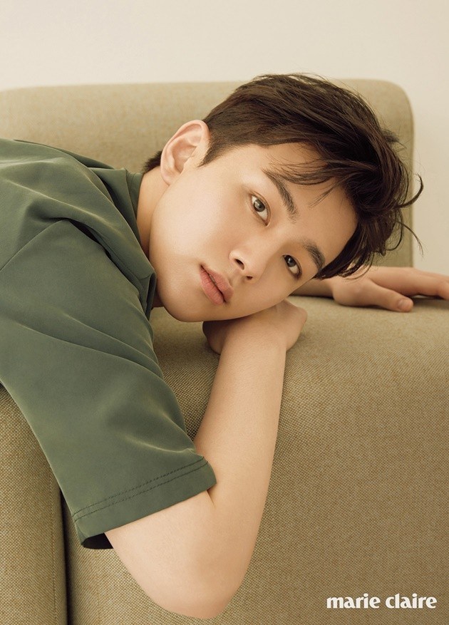 Gambar Foto Oh Seung Hoon di Majalah Marie Claire Edisi Mei 2017