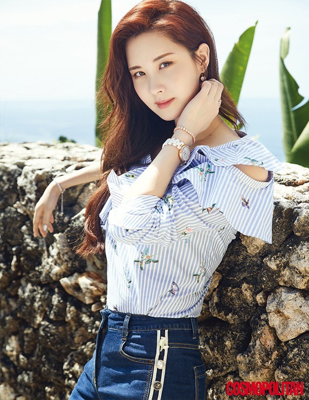 Gambar Foto Seohyun Girls' Generation di Majalah Cosmopolitan Edisi April 2017