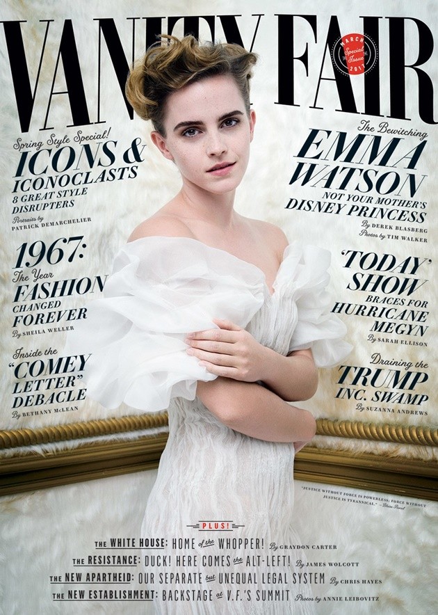Gambar Foto Emma Watson di Majalah Vanity Fair Edisi Maret 2017