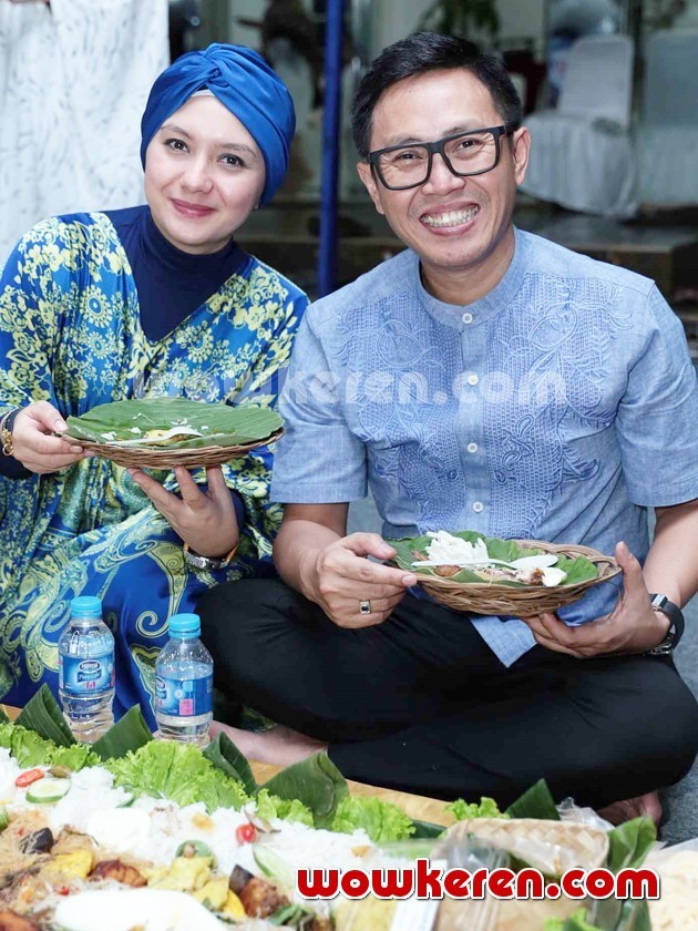 Gambar Foto Eko Patrio dan Viona Rosalina di Acara Buka Puasa Bersama